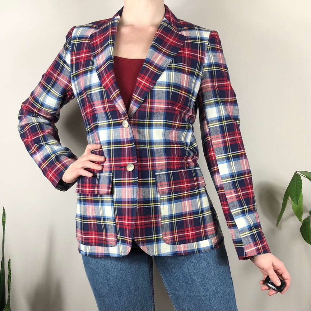 Vintage Plaid Blazer